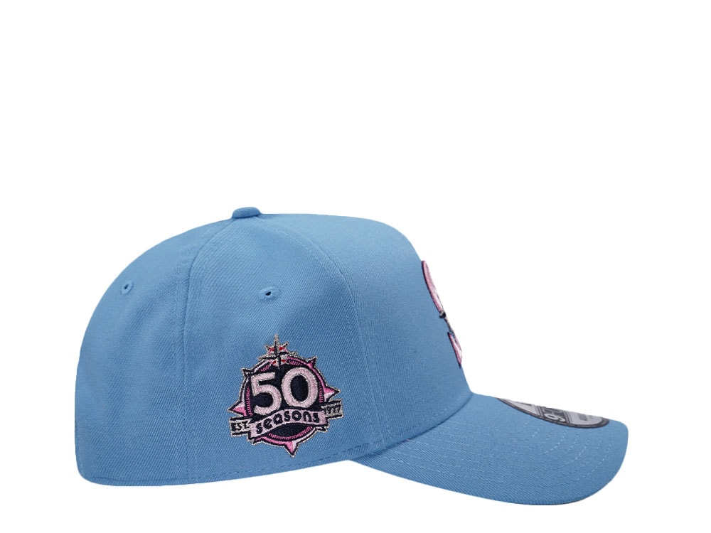 New Era Seattle Mariners 50 Seasons Sky Pink Prime Edition 9Forty A Frame Snapback Cap