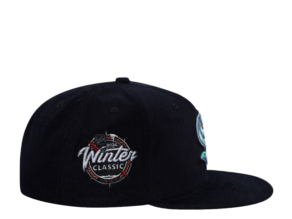 New Era Seattle Kraken Winter Classic 2024 Navy Corduroy Edition 59Fifty Fitted Cap