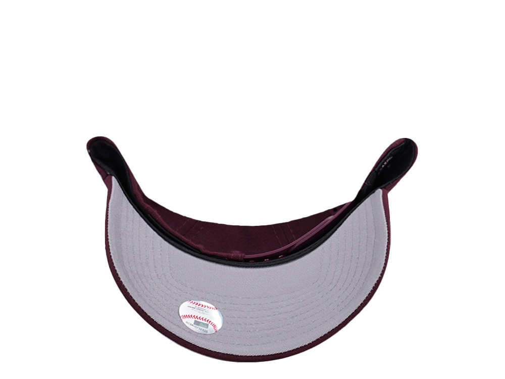 New Era Toronto Blue Jays 50th Anniversary Maroon Prime Edition 9Forty A Frame Snapback Cap