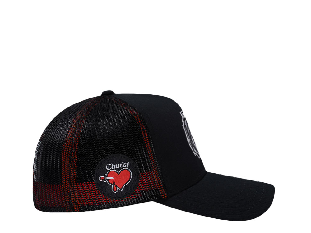 Capslab Chucky Black Trucker Snapback Cap