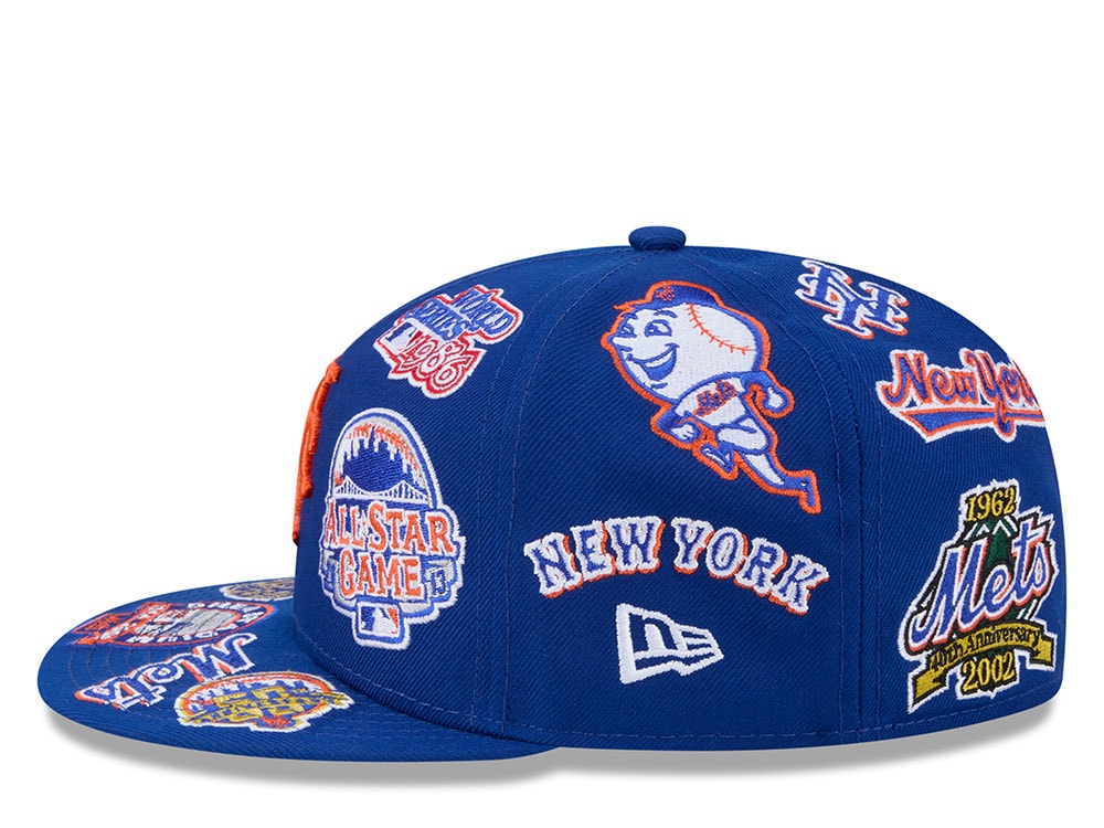 New Era New York Mets All Over Blue Edition 59Fifty Fitted Cap