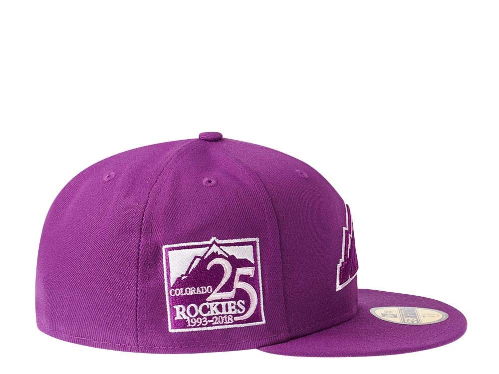 New Era Colorado Rockies 25th Anniversary Purple Prime Edition 59Fifty Fitted Cap
