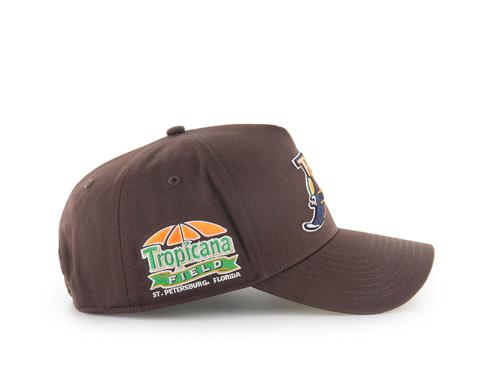 47Brand Tampa Bay Rays Cooperstwon Tropicana Field Brown Edition MVP Snapback Cap