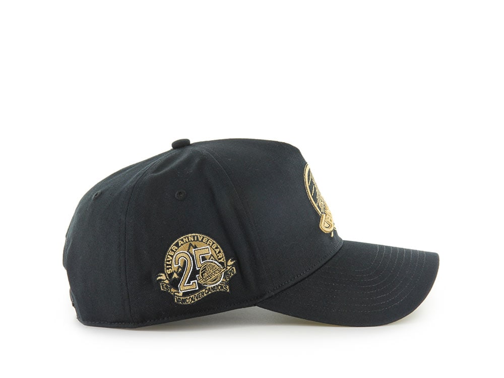 47Brand Vancouver Canucks Vintage Black Sure Shot Edition Hitch Snapback Cap