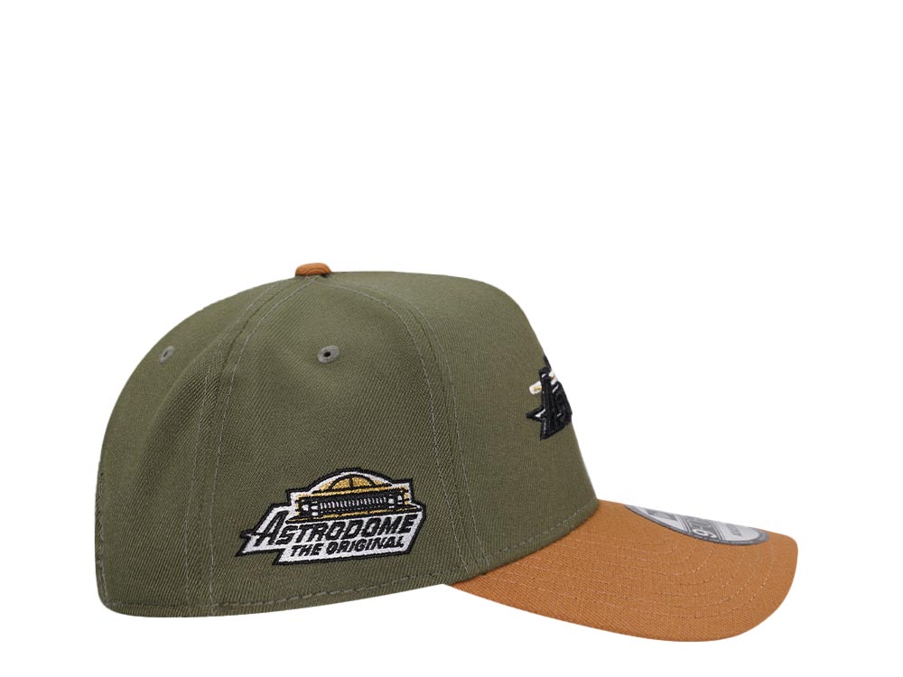 New Era Houston Astros Astrodome Two Tone A Frame 9 Forty Snapback Cap