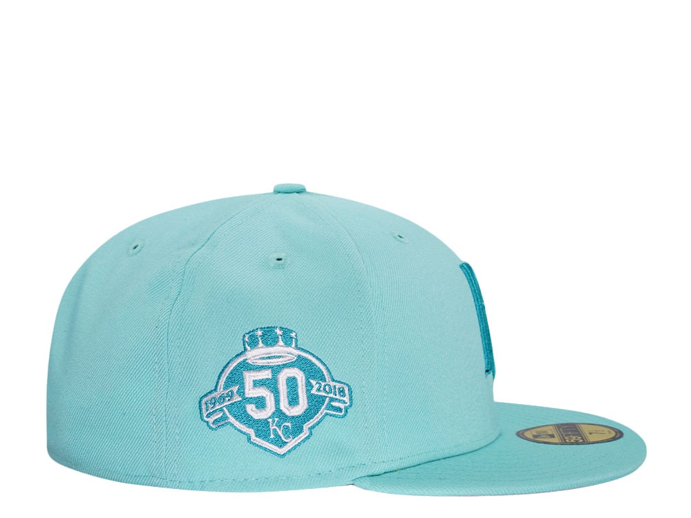 New Era Kansas City Royals 50th Anniversary Teal Edition 59Fifty Fitted Cap