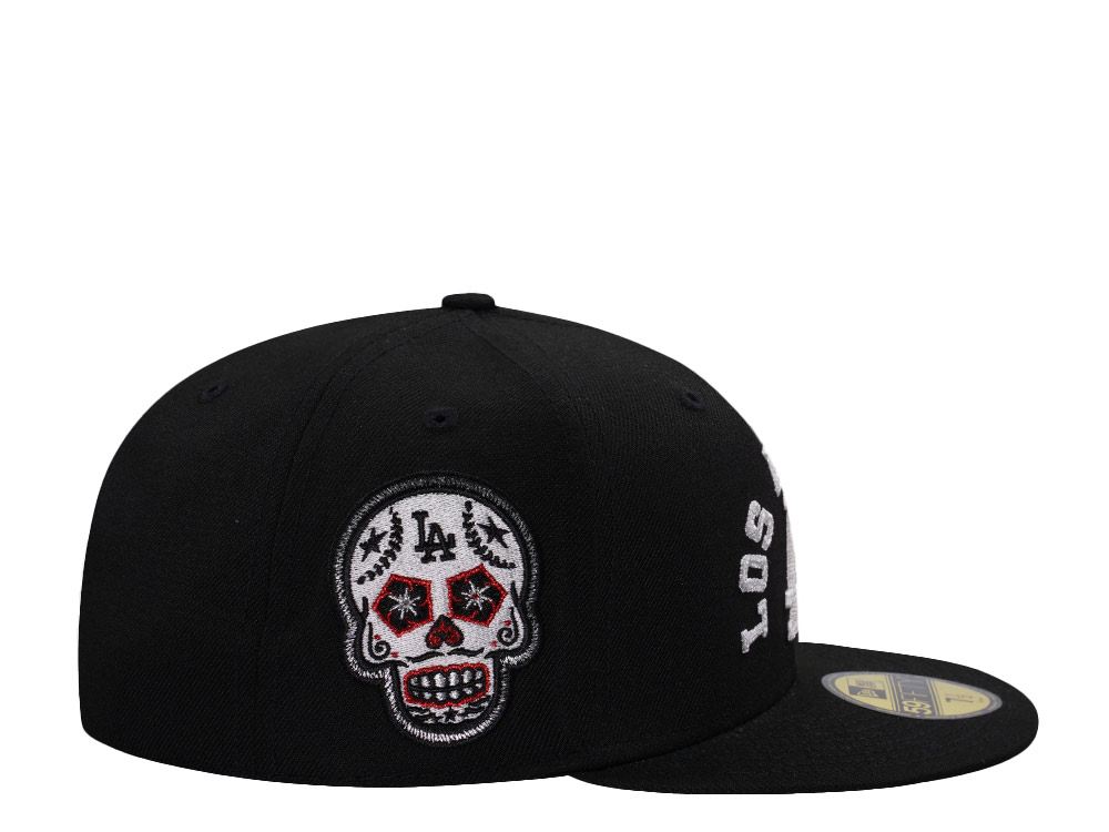 New Era Los Angeles Dodgers Skull Black Prime Edition 59Fifty Fitted Cap