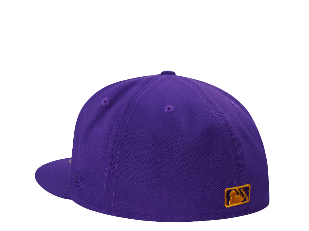 New Era Fresno Grizzlies Lowrider California League Purple Prime Edition 59Fifty Fitted Cap