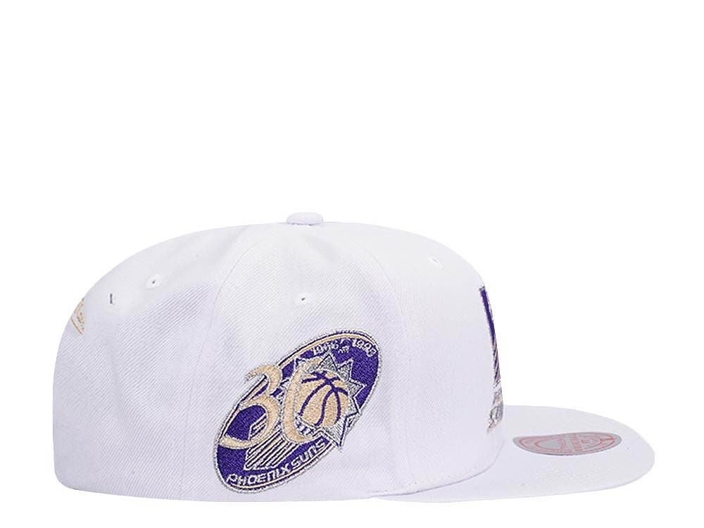 Mitchell & Ness Phoenix Suns 30th Anniversary Winter White Hardwood Classic Snapback Cap