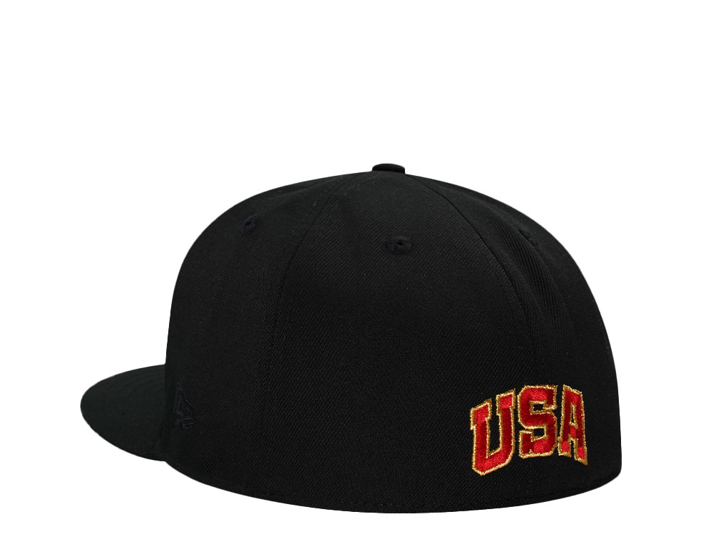 New Era Team USA Basketball Black Prime Edition 59Fifty Fitted Cap