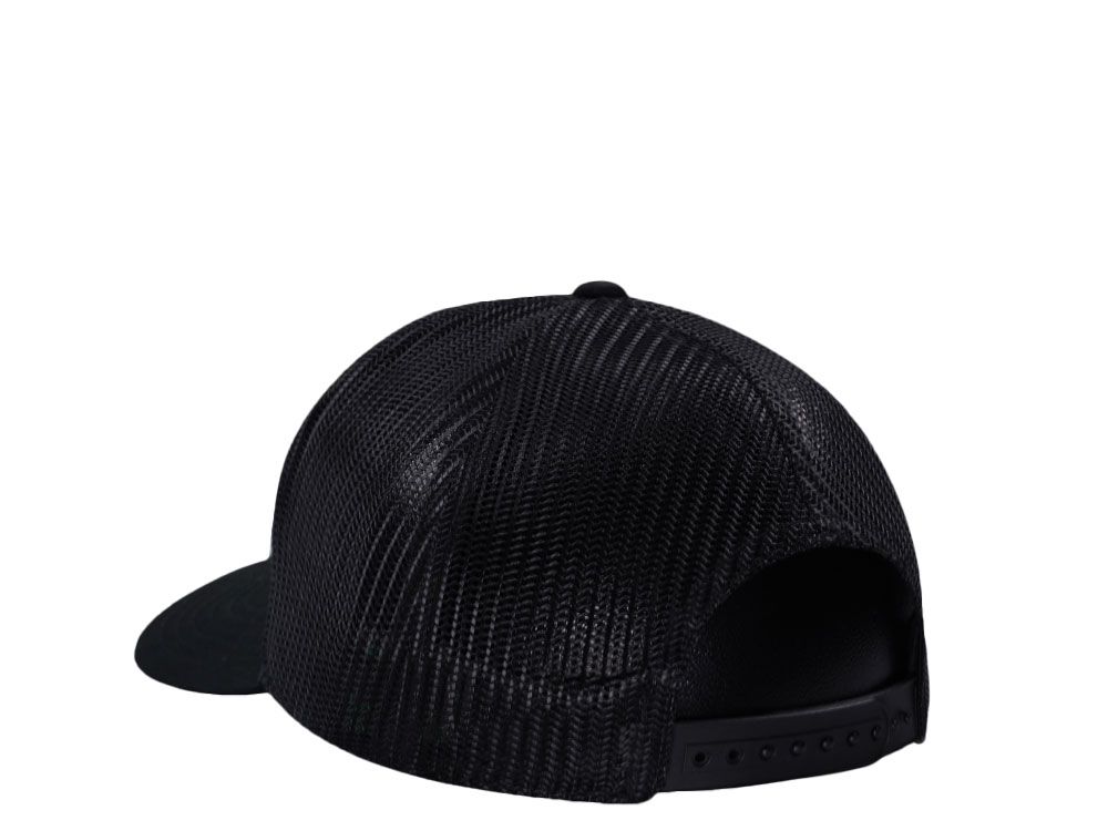 John Deere Logo Black Trucker Snapback Cap