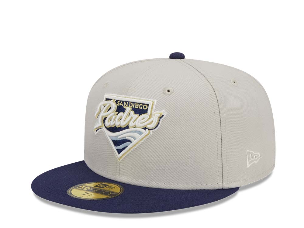 New Era San Diego Padres Farm Team Stone Throwback Two Tone Edition 59Fifty Fitted Cap