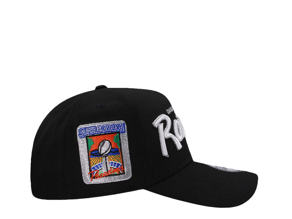 New Era Oakland Raiders Super Bowl XI Black Prime Edition 9Forty A Frame Snapback Cap
