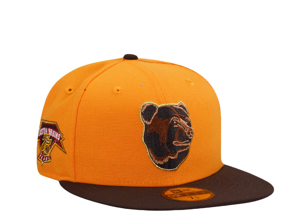 New Era Boston Bruins 75 Years Jersey Two Tone Prime Edition 59Fifty Fitted Cap
