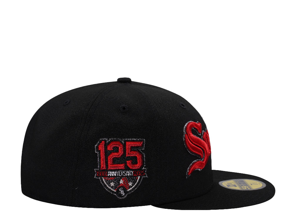 New Era Chicago White Sox 125th Anniversary Black Prime Edition 59Fifty Fitted Cap