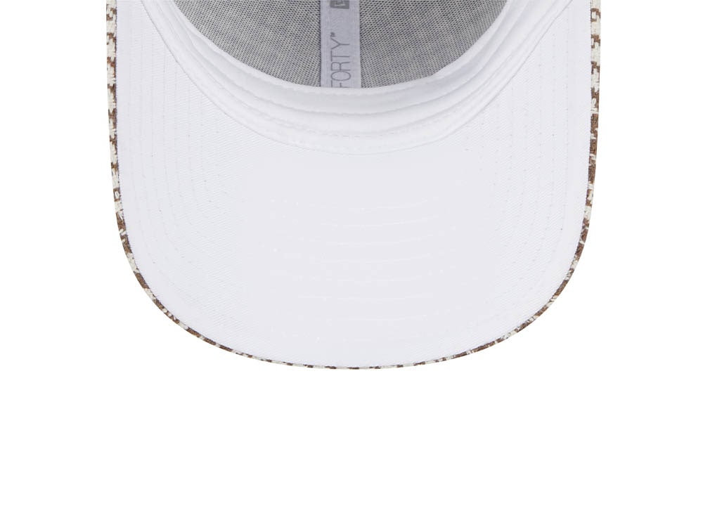 New Era New York Yankees Houndstooth Brown Womens 9Forty Strapback Cap