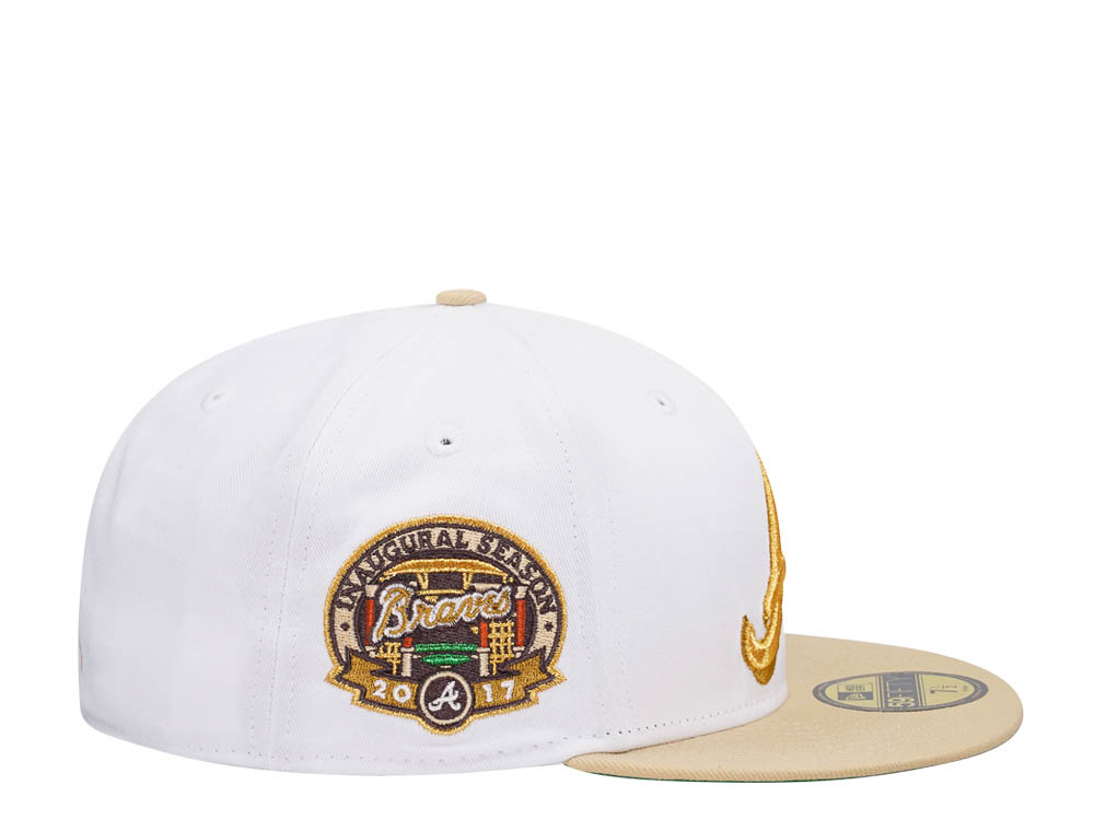 New Era Atlanta Braves Inaugural Season 2017 Optic Gold Two Tone Edition 59Fifty Fitted Cap