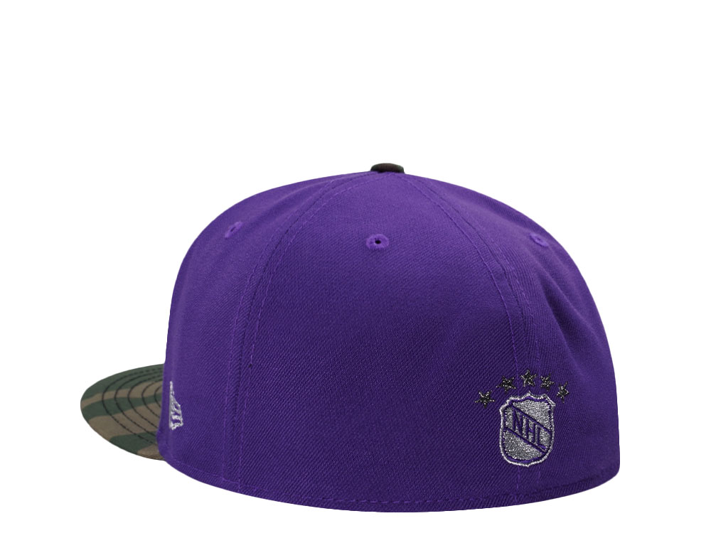 New Era Los Angeles Kings 40th Anniversary Purple Camo Two Tone Edition 59Fifty Fitted Cap