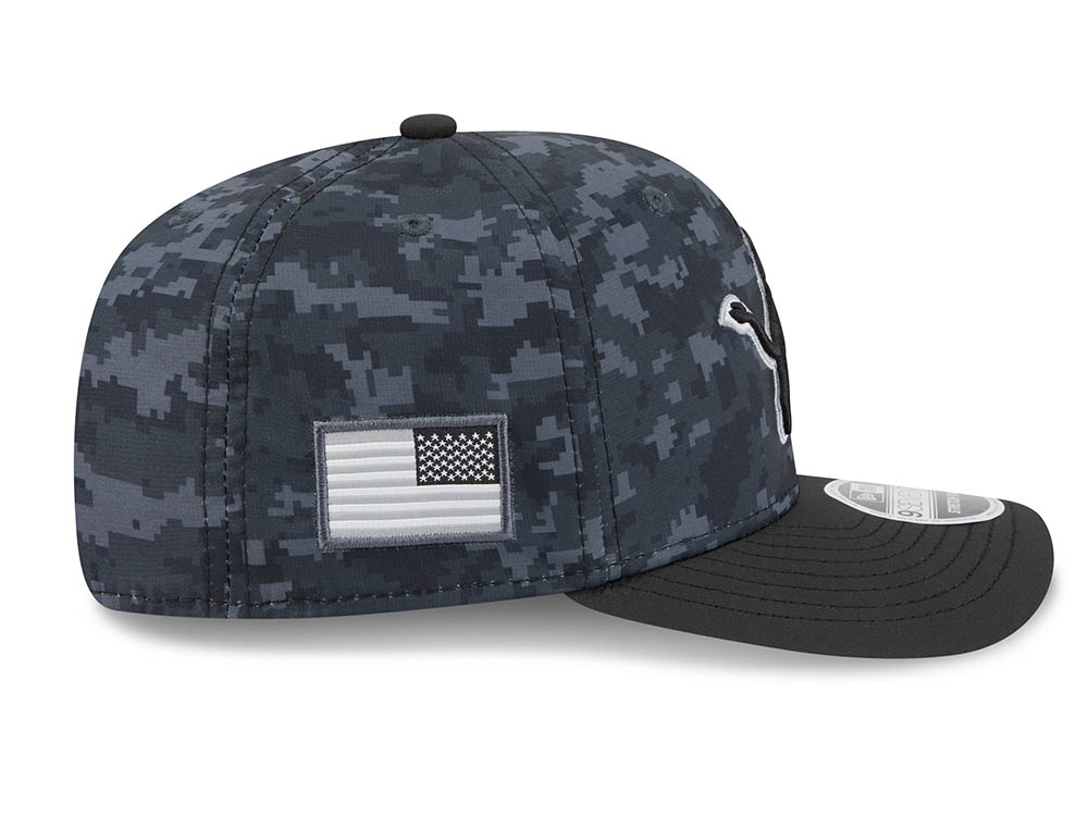 New Era Detroit Lions NFL Salute to Service 2026 Digi Camo Black 9Seventy Stretch Snapback Cap