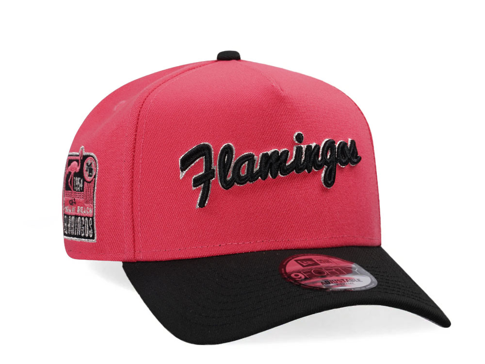 New Era Miami Beach Flamingos 1954 Two Tone Edition 9Forty A Frame Snapback Cap