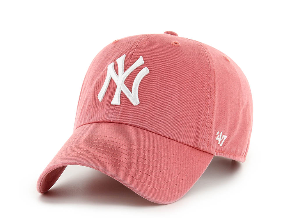 47 Brand New York Yankees Coral Edition Clean Up Strapback Cap