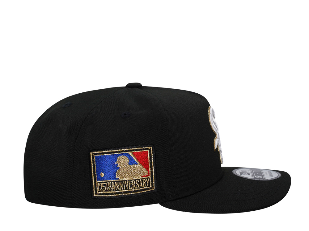 New Era Chicago White Sox 125th Anniversary Black Gold Edition A Frame 9Fifty Snapback Cap