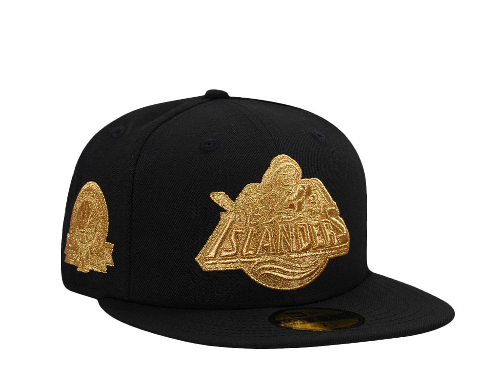 New Era New York Islanders 40th Anniversary 24K Black Prime Edition 59Fifty Fitted Cap