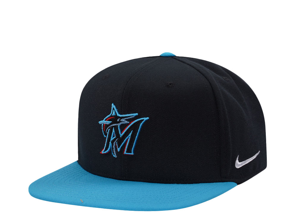 Nike Miami Marlins Dri-Fit Pro Black Two Tone Edition Snapback Cap