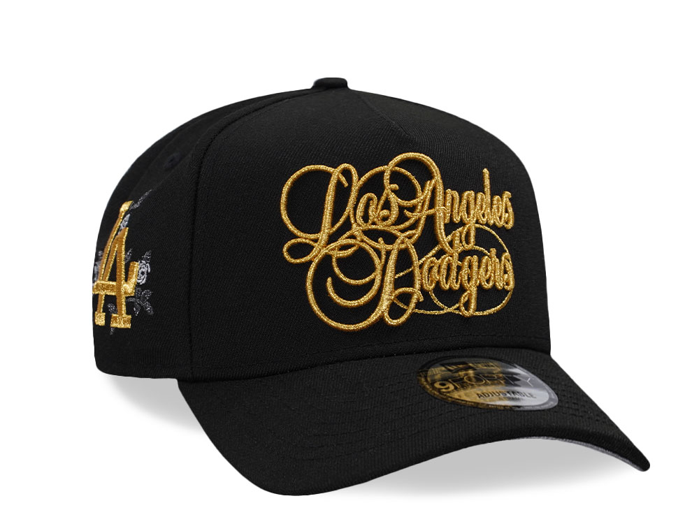 New Era Los Angeles Dodgers Black Gold Prime Edition 9Forty A Frame Snapback Cap