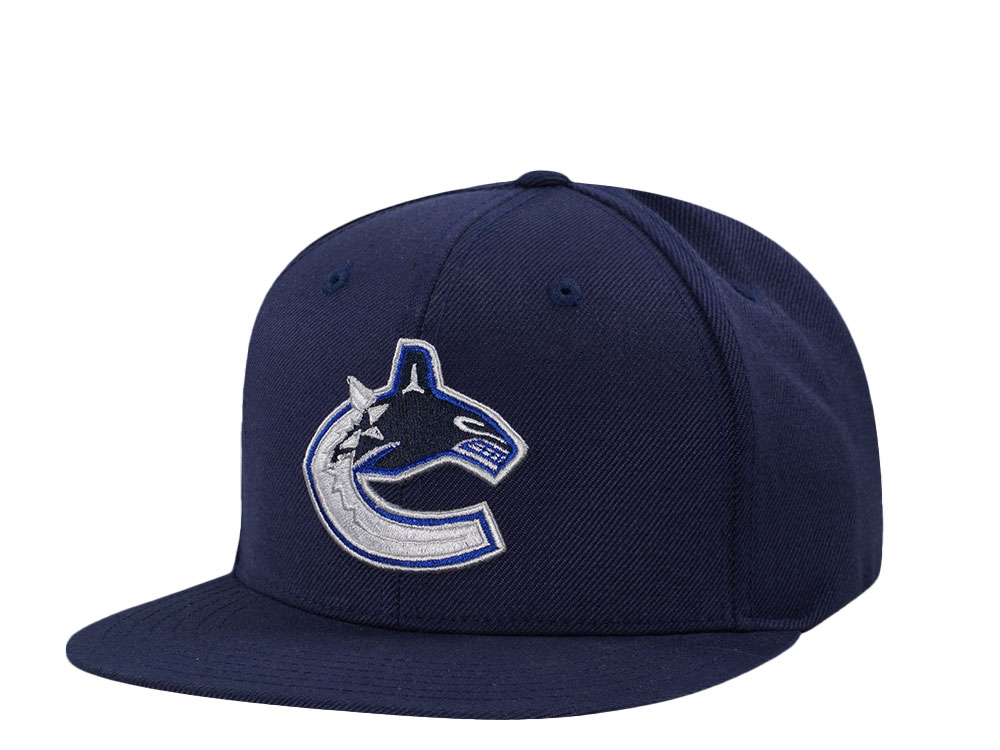 American Needle Vancouver Canucks 400 Series Navy Snapback Cap
