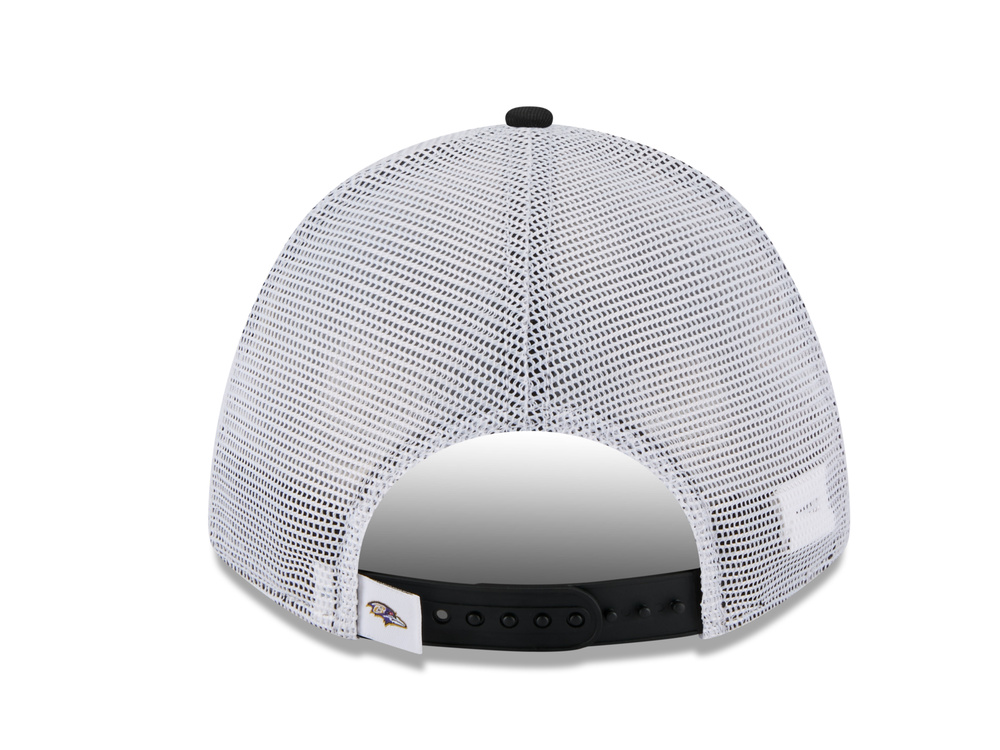 New Era Baltimore Ravens Official Team Color Edition 9Forty M Crown A Frame Trucker Snapback Cap