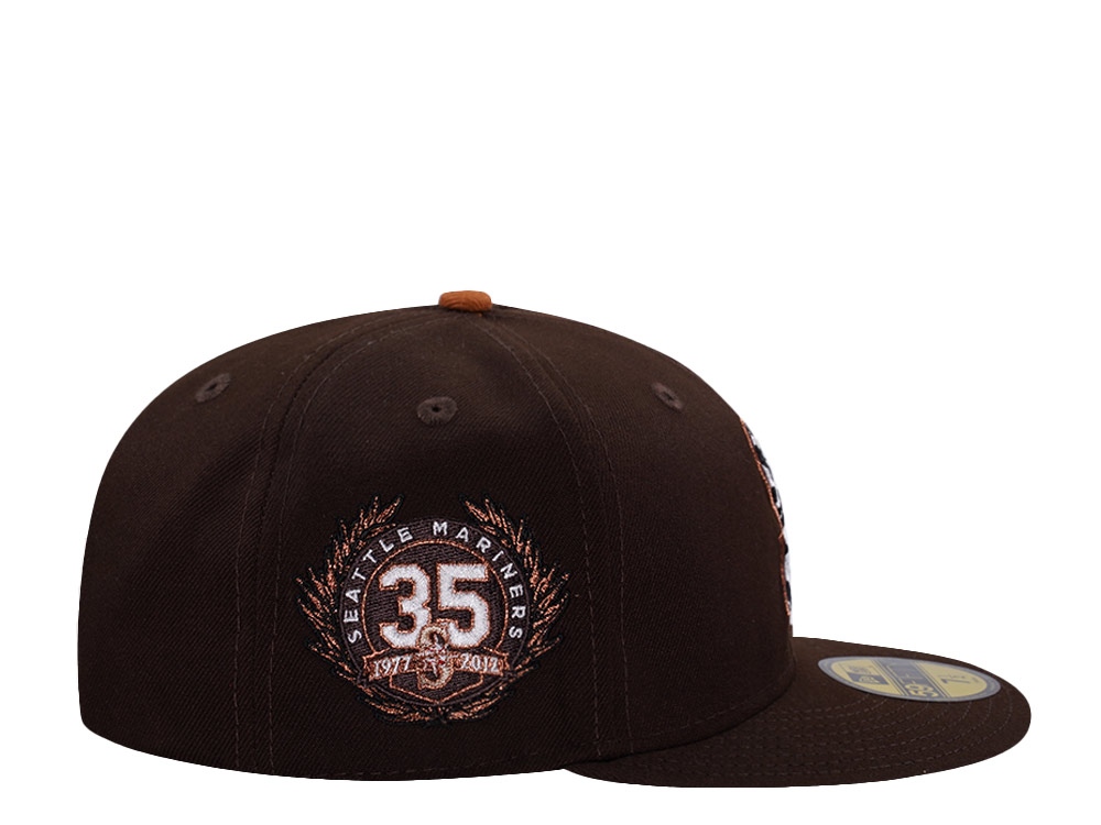 New Era Seattle Mariners 35th Anniversary Burnt Wood Prime Edition 59Fifty Fitted Cap