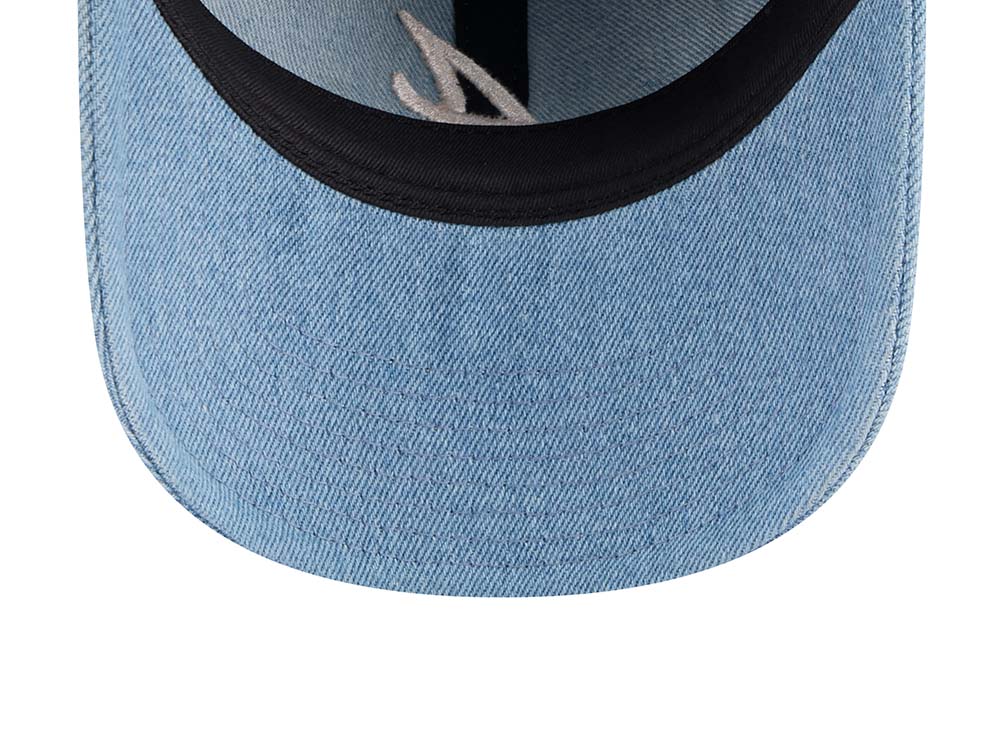 New Era Atlanta Braves Washed Denim 9Twenty Strapback Cap