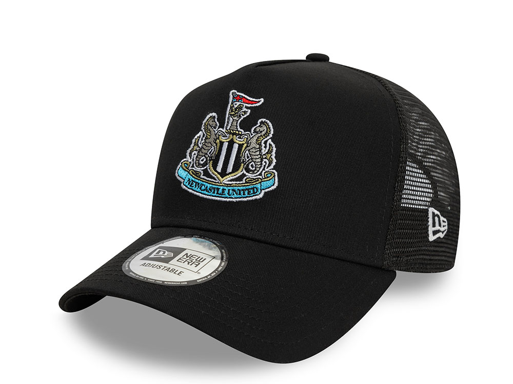 New Era Newcastle United Fc Core Black Prime Edition 9Forty A Frame Trucker Snapback Cap