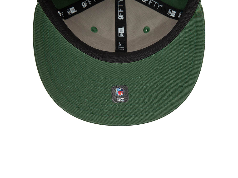 New Era Green Bay Packers Retro Dark Green 9Fifty Retro Crown Snapback Cap