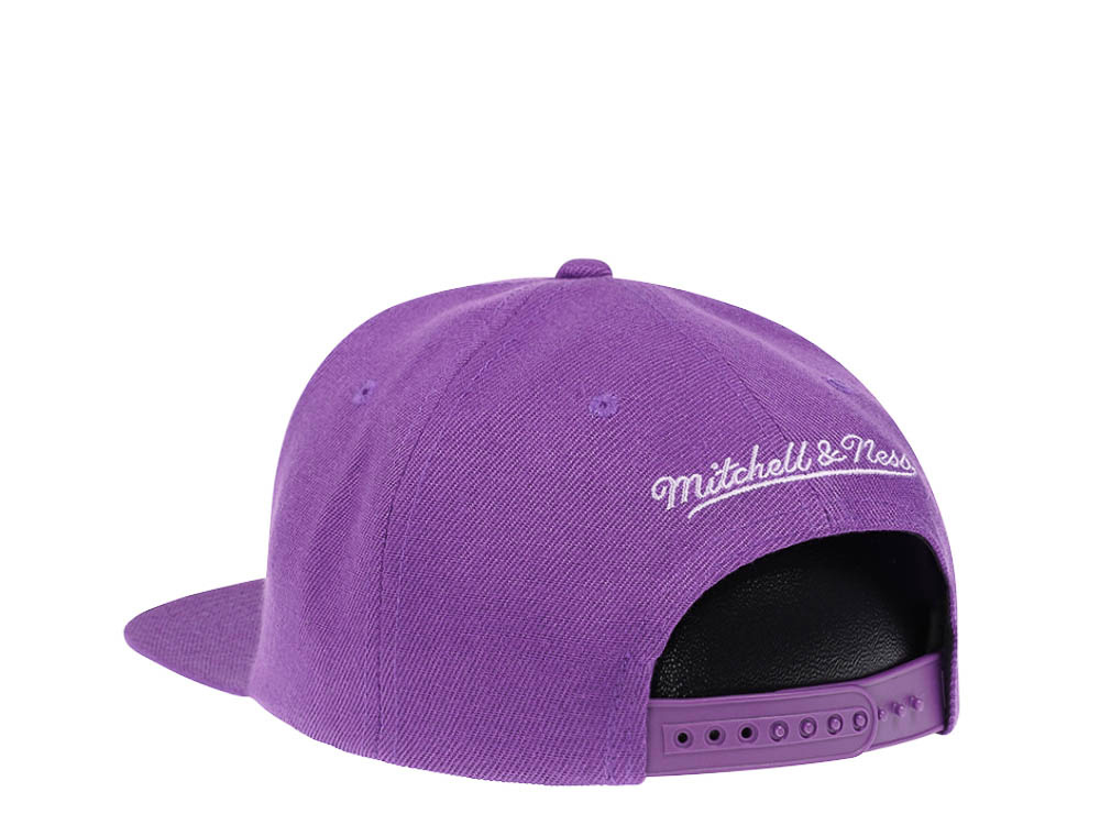 Mitchell & Ness Milwaukee Bucks Purple Hardwood Classic Snapback Cap
