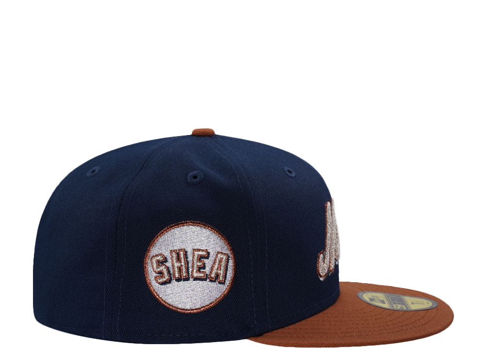 New Era New York Mets Shea Stadium Chainstitch Oceanblue Two Tone Edition 59Fifty Fitted Cap