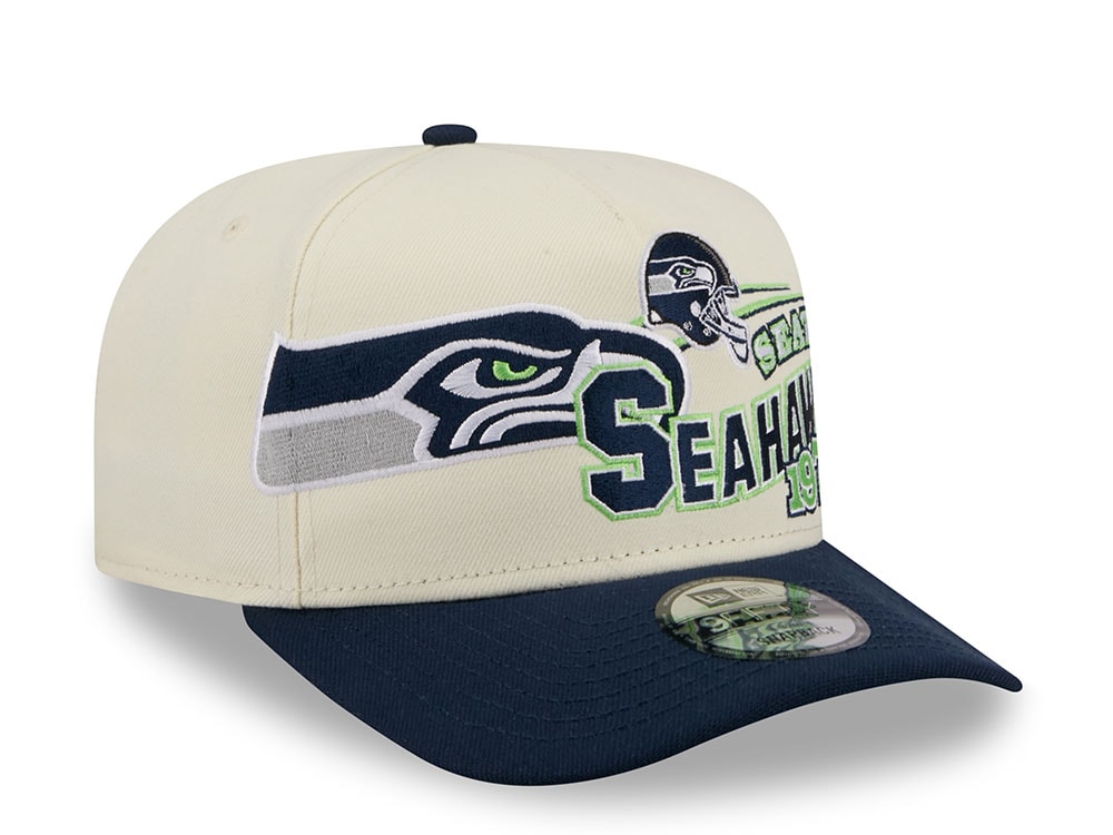 New Era Seattle Seahawks 1976 Classic Chrome Edition 9Fifty A Frame Snapback Cap