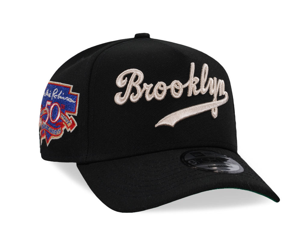 New Era Brooklyn Dodgers Jackie Robinson Throwback Edition 9Forty A Frame Snapback Cap