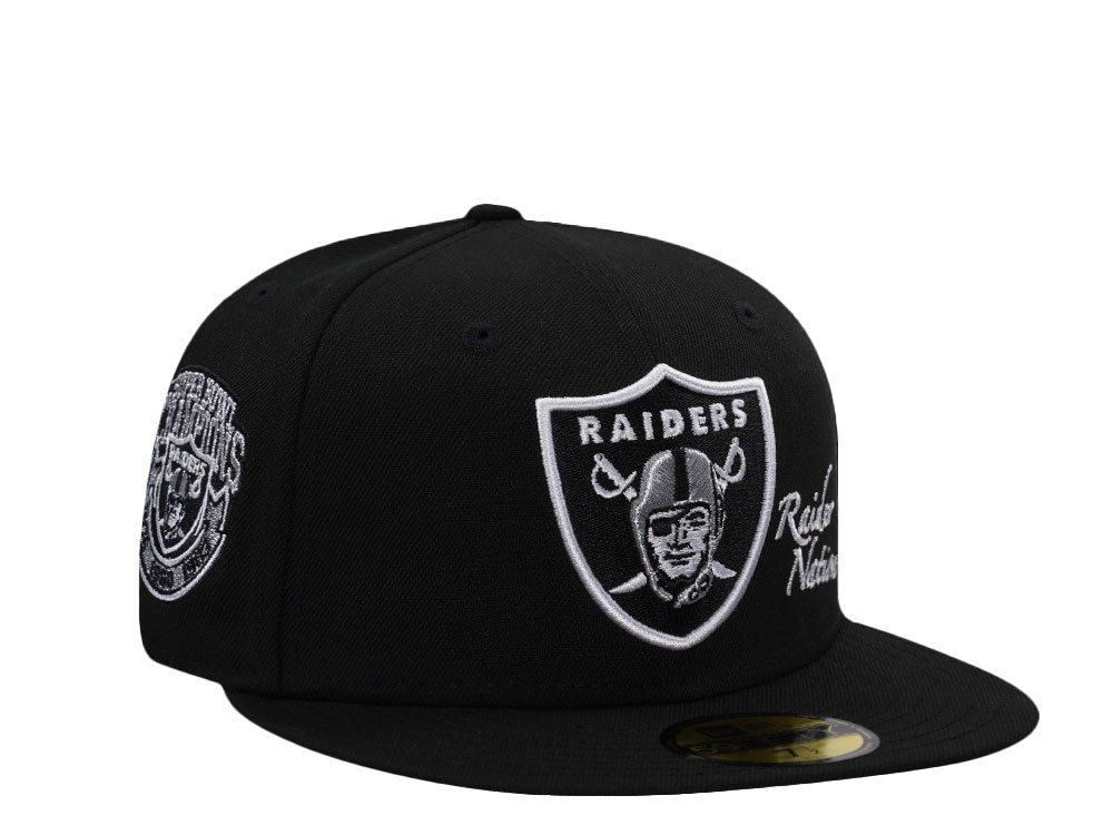 New Era Las Vegas Raiders Super Bowls Champions Black Prime Edition 59Fifty Fitted Cap