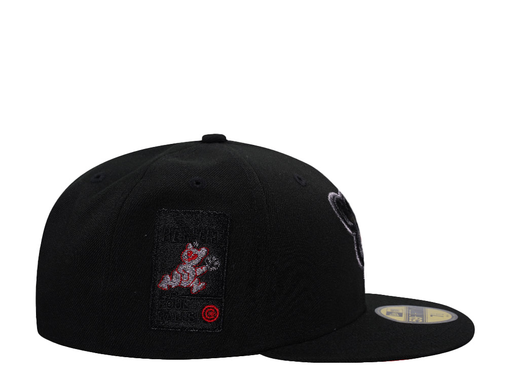 New Era Chicago Cubs Stay Alert Black Prime Edition 59Fifty Fitted Cap