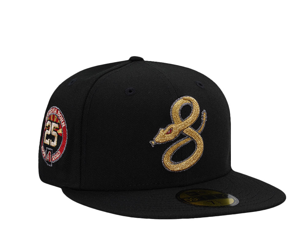 New Era Arizona Diamondbacks 25th Anniversary Serpientes Black Prime Edition 59Fifty Fitted Cap