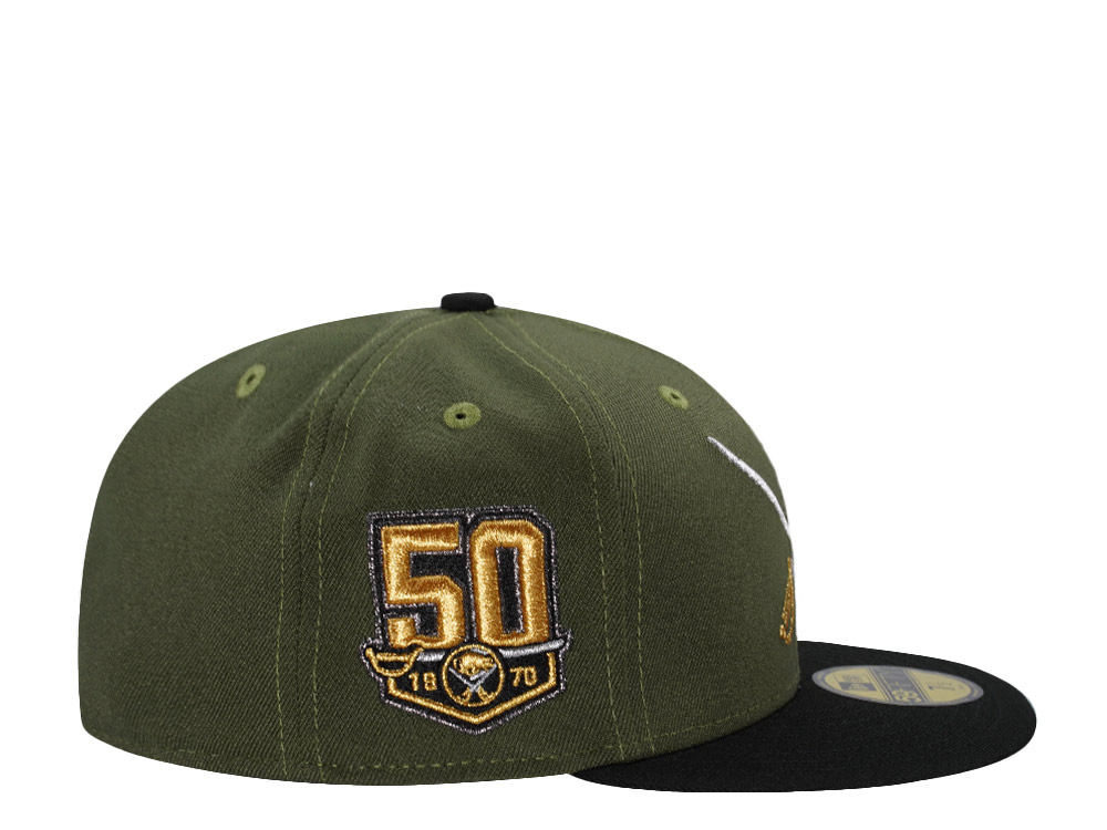 New Era Buffalo Sabres 50th Anniversary Rifle Green Two Tone Edition 59Fifty Fitted Cap