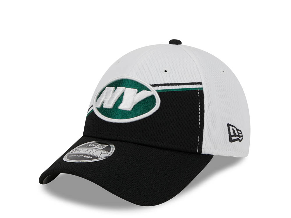 New Era New York Jets NFL Sideline 2023 Black White  9Forty Snapback Cap