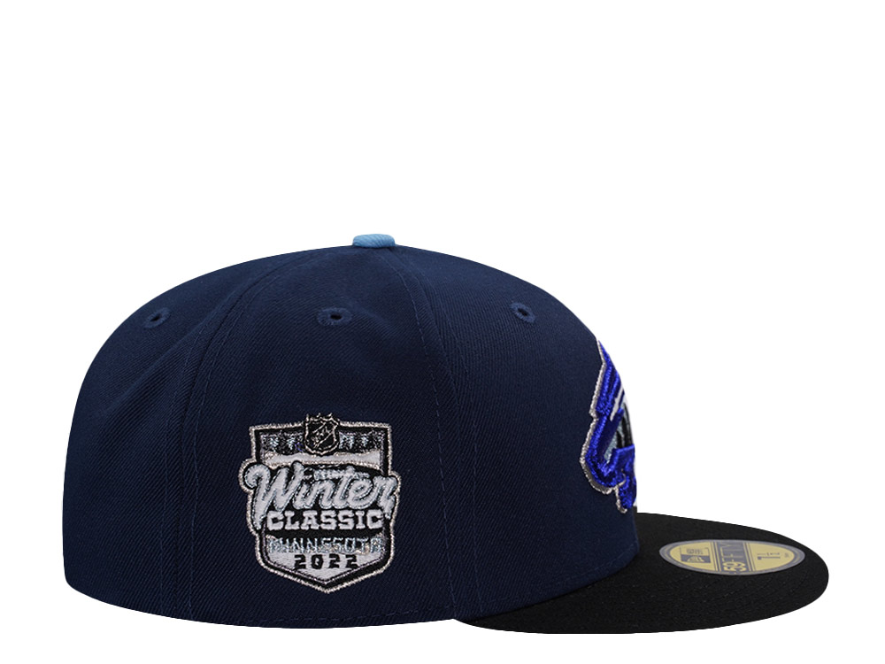 New Era Minnesota Wild Winter Classic 2022 Ocean Blue Two Tone Edition 59Fifty Fitted Cap