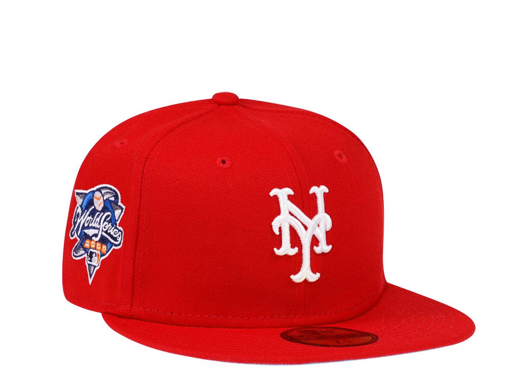 New Era New York Mets World Series 2000 Red Glacier Blue Edition 59Fifty Fitted Cap