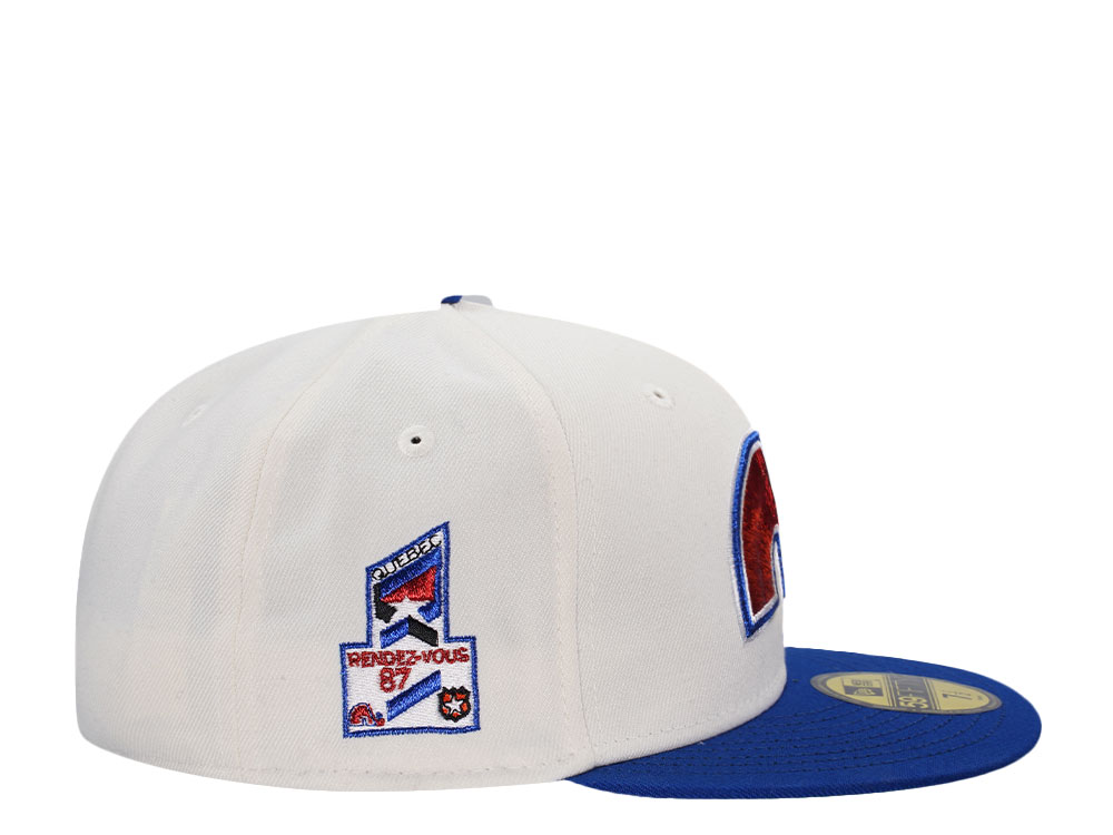 New Era Quebec Nordiques All Star Game 1987 Chrome Two Tone Throwback Edition 59Fifty Fitted Cap