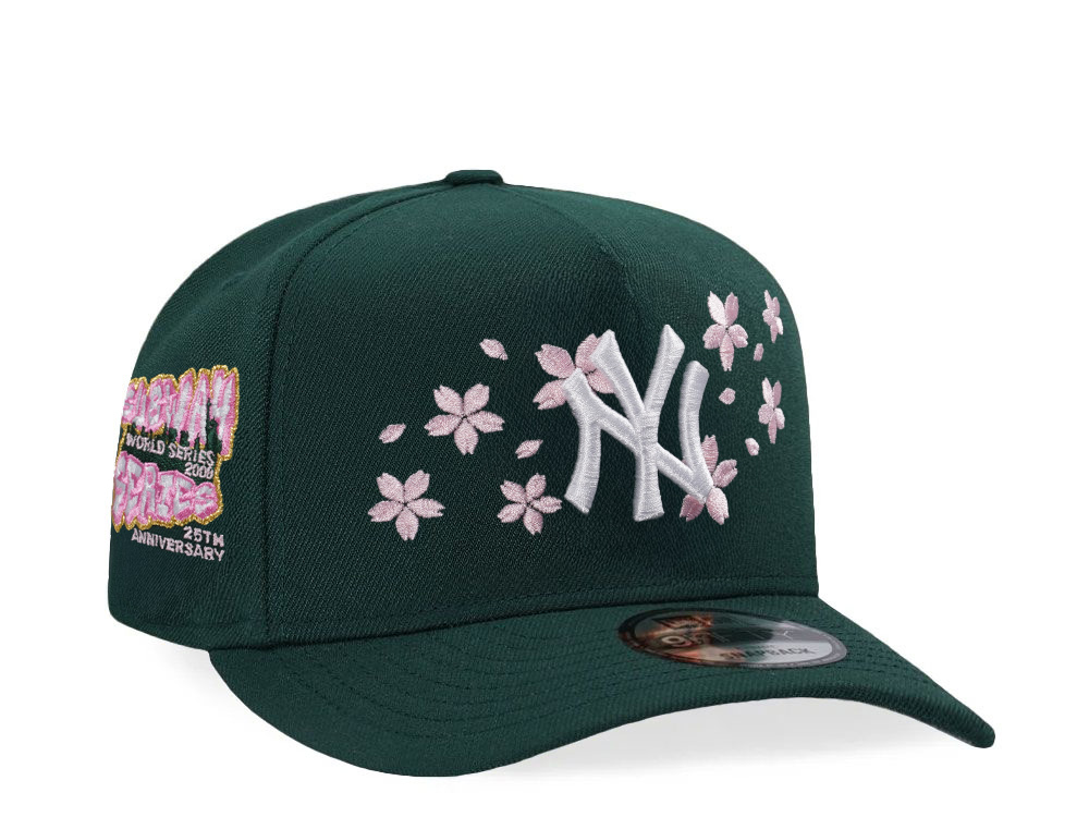 New Era New York Yankees Subway Series Sakura Dark Green Prime Edition 9Fifty A Frame Snapback Cap