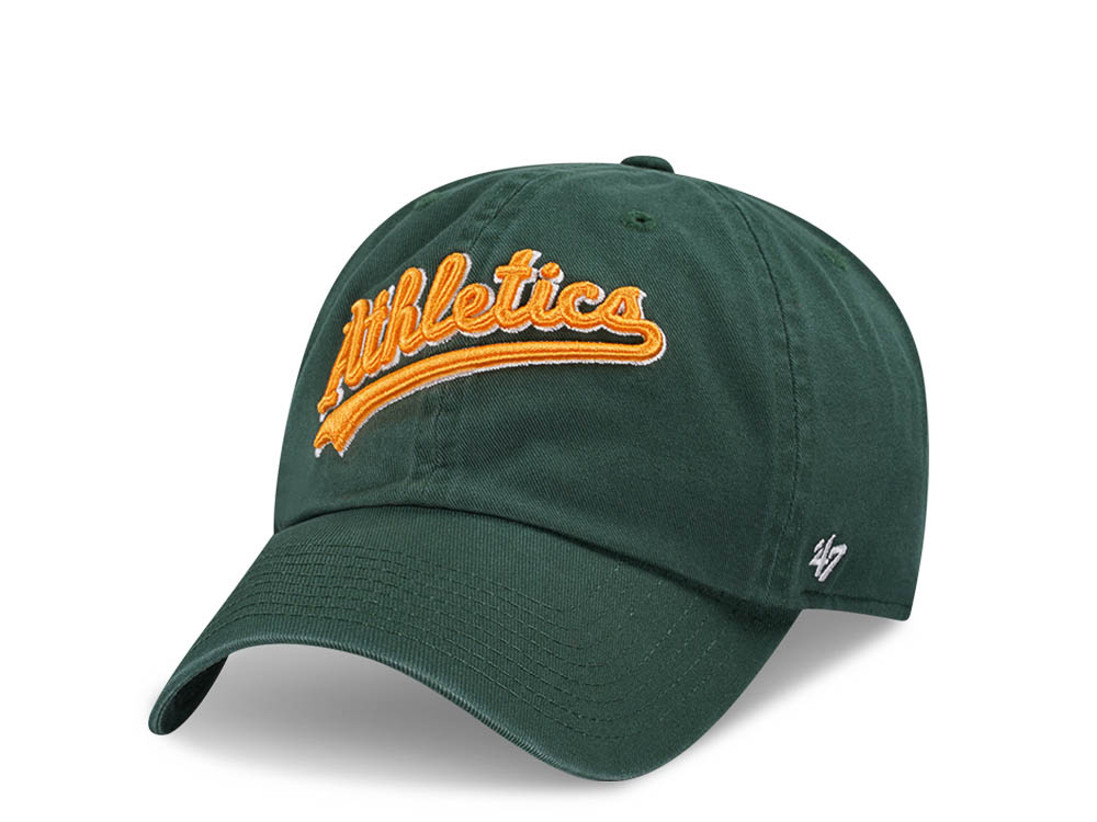 47Brand Oakland Athletics Dark Green Clean Up Strapback Cap