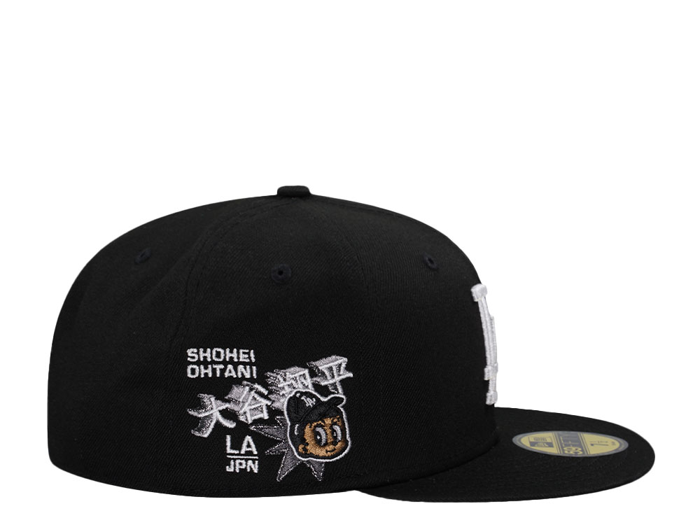 New Era Los Angeles Dodgers Ohtani Black and White Prime Edition 59Fifty Fitted Cap